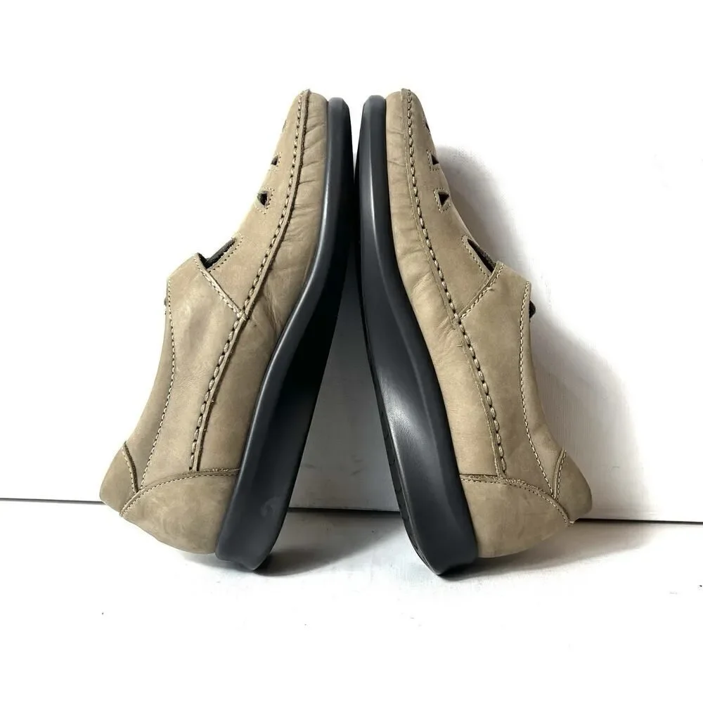 SAS Tripad Comfort Beige Leather Flats Slip On Shoes Womens 6.5 M Comfort Casual